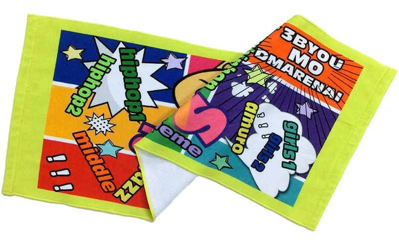 フルカラーインクジェットプリントタオル