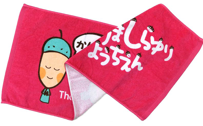 全面染料プリントタオル