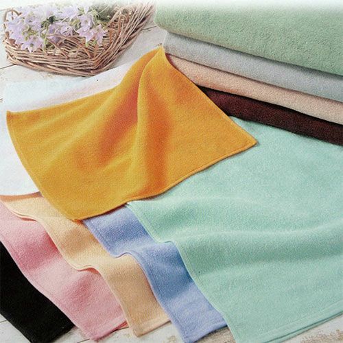 memeriri✾美品 染の粋峰落款 正絹 トールサイズ 色無地 R-76 260匁レピア織業務用スレン染めフェイスタオル（中色）：60枚組|業務用