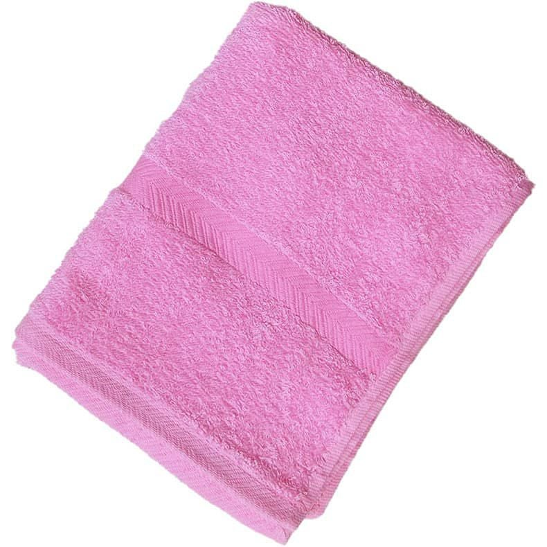 コーマ糸カラーフェイスタオル色：サーモンピンク