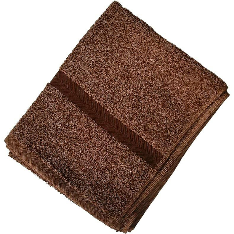 コーマ糸カラーフェイスタオル色：チョコレートブラウン