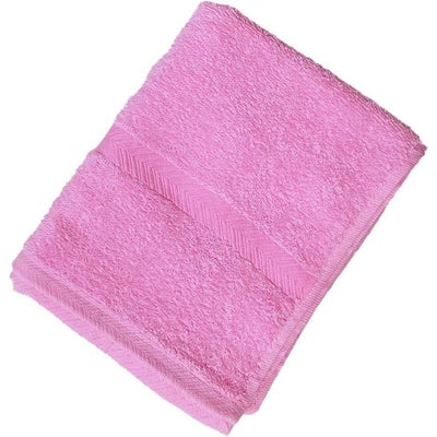 コーマ糸カラーフェイスタオル色：サーモンピンク