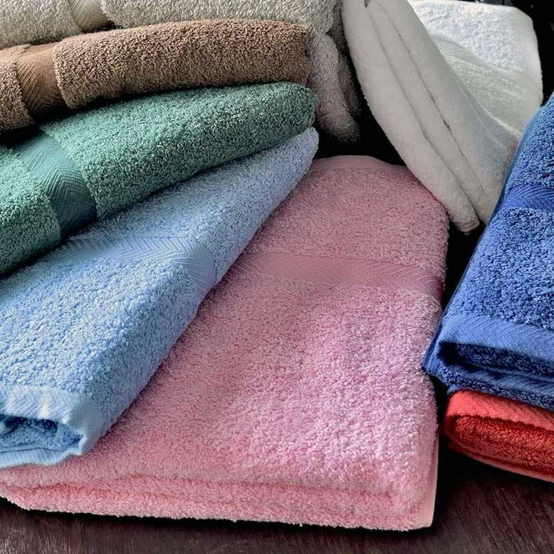 ハネシカ国産泉州コーマ糸カラーバスタオル（中色）：1ケース80枚組