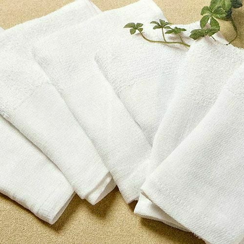 180匁ベトナム製シリンダー白タオル【平地付き】：120枚組|業務用