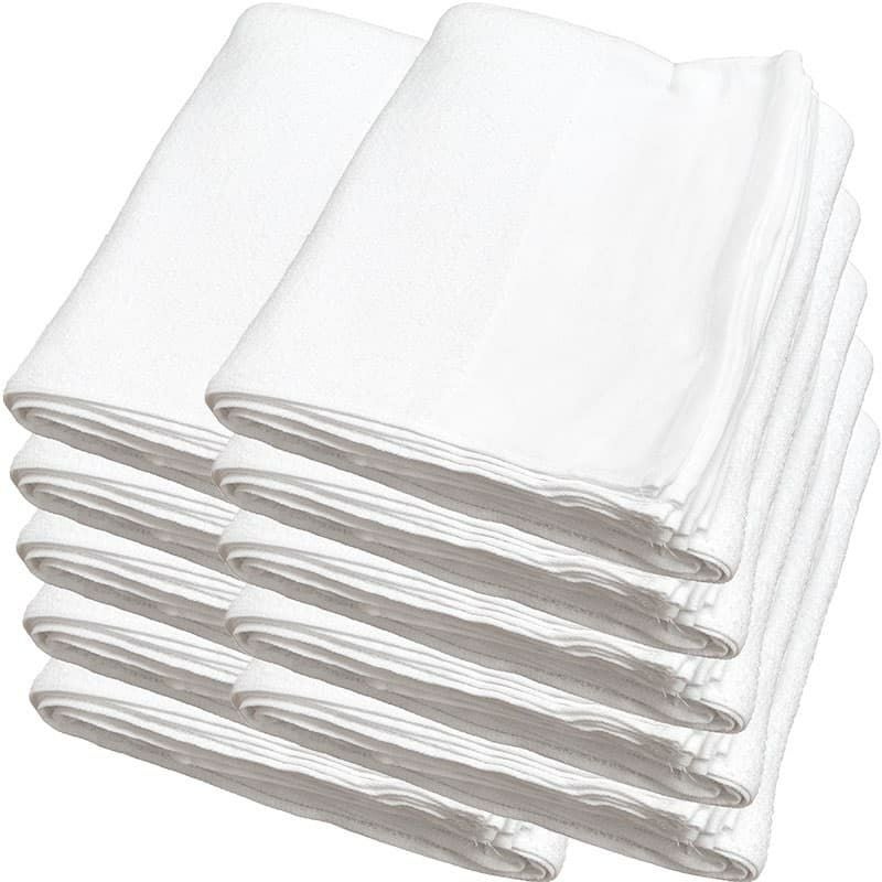 180匁ベトナム製シリンダー白タオル【平地付き】：120枚組