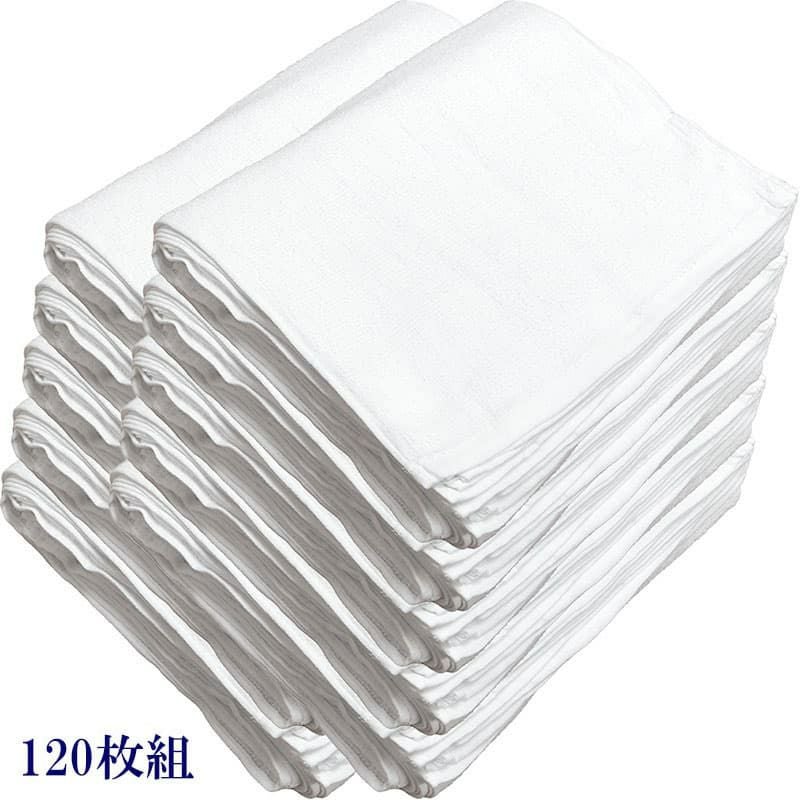 200匁ベトナム製シリンダー白タオル【総パイル】：120枚組