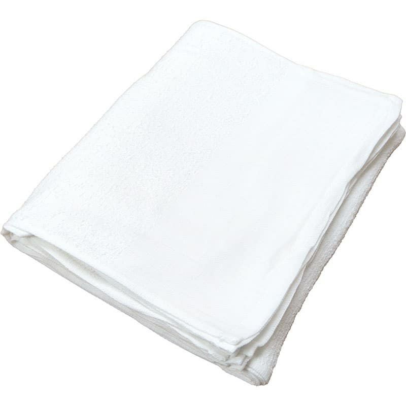 120匁ベトナム製シリンダー白タオル【平地付き】：12枚組