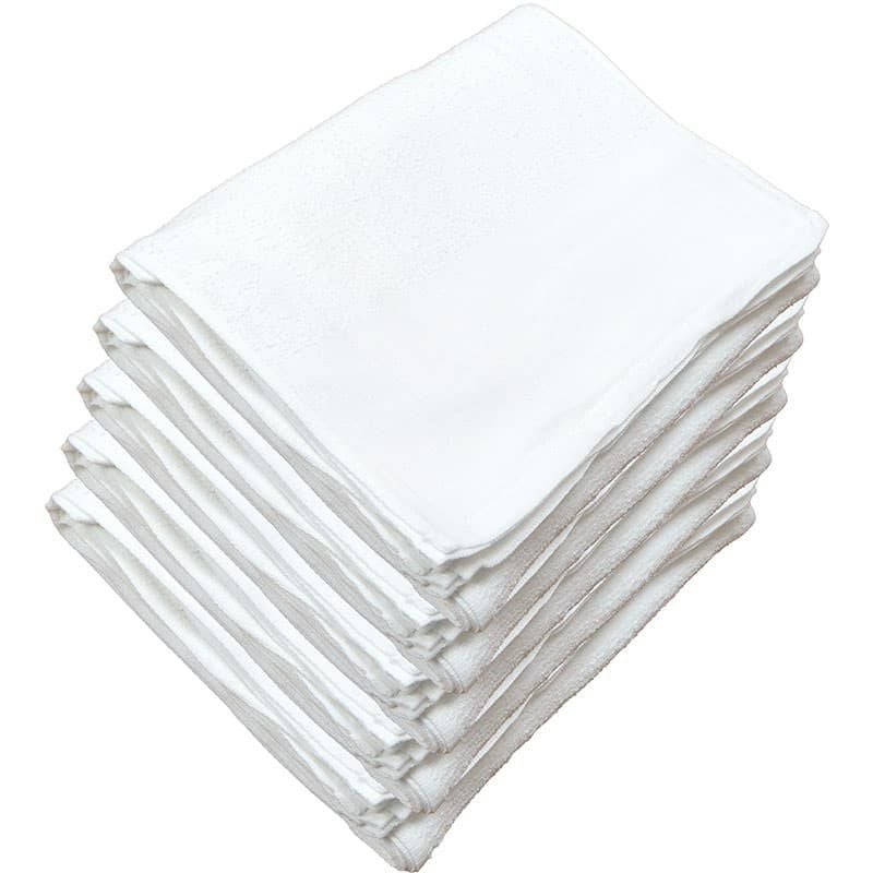 120匁ベトナム製シリンダー白タオル【平地付き】：60枚組