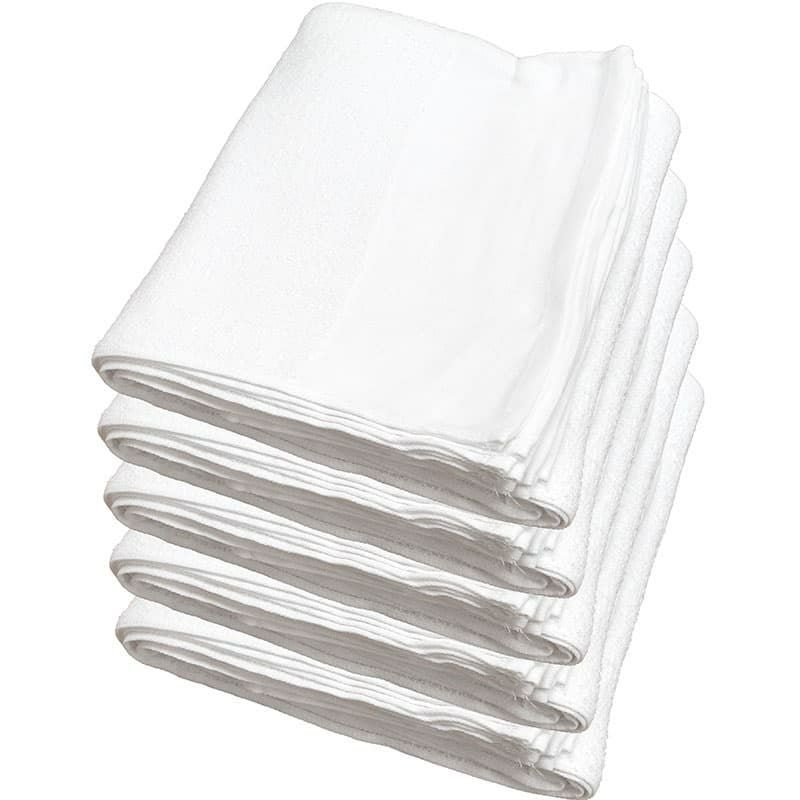 180匁ベトナム製シリンダー白タオル【平地付き】：60枚組