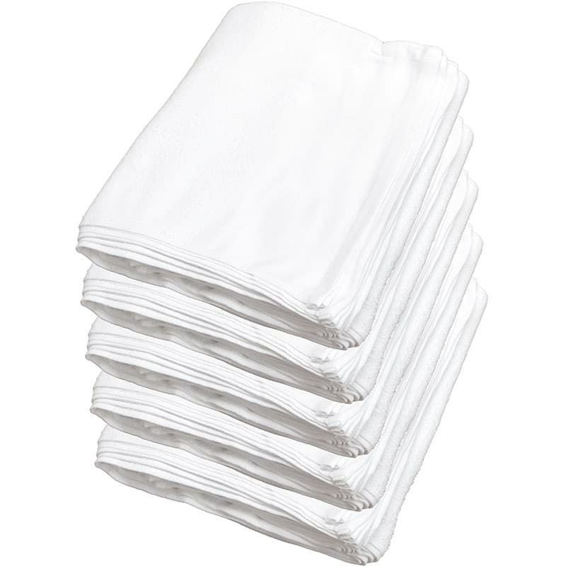 200匁ベトナム製シリンダー白タオル【平地付き】：60枚組