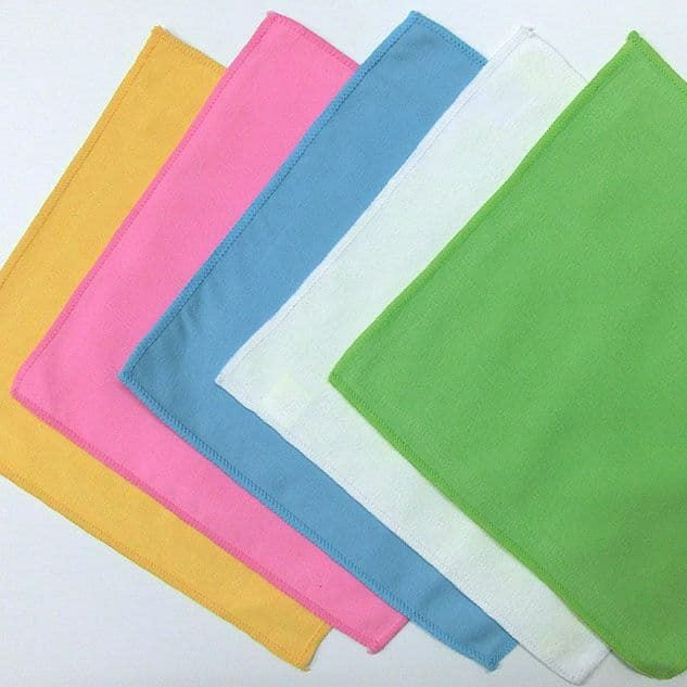 マイクロファイバークリーニングクロス 約20×20cm：12枚組|業務用