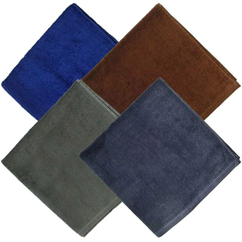 1000匁 32番手双糸 スレン染め業務用カラーバスタオル（濃色）