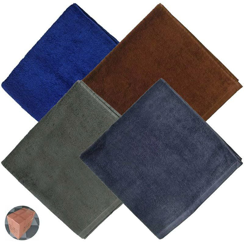 1000匁 32番手双糸 スレン染め業務用カラーバスタオル（濃色）