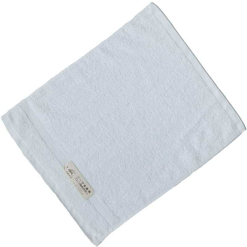 国産コーマ糸カラーハンドタオル色：スノーホワイト