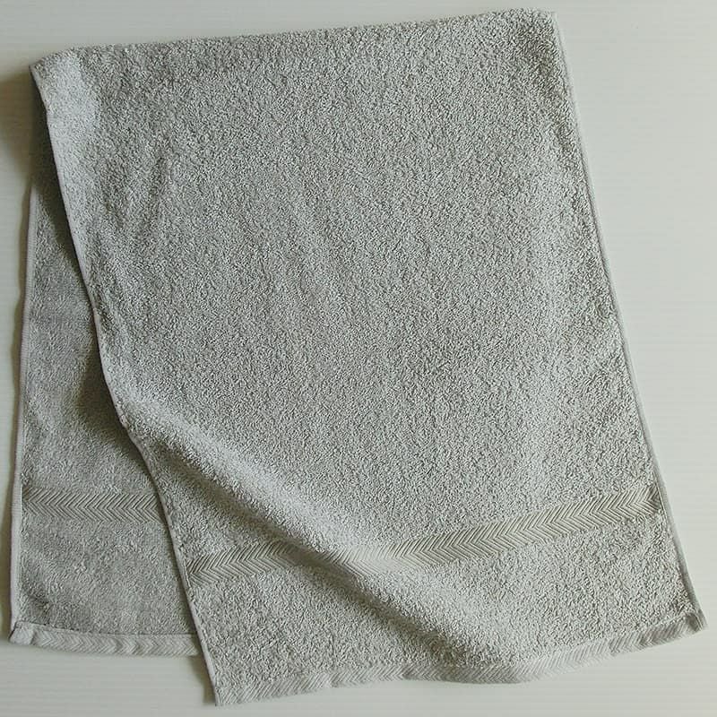 国産コーマ糸カラーフェイスタオル色：コアラグレー