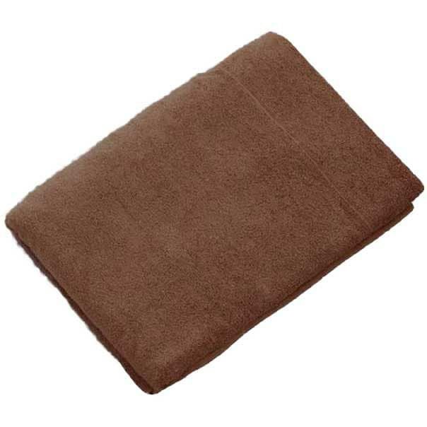 1000gマイヤー織スレン染め業務用カラータオルケット（ダークブラウン