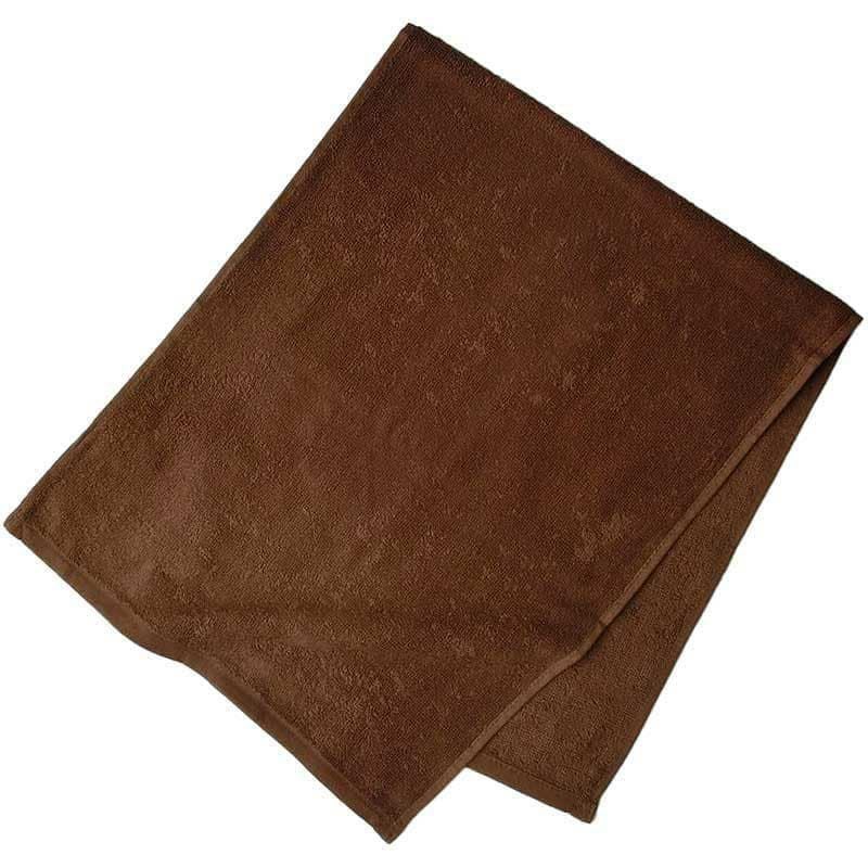 スレン染め業務用カラーフェイスタオル280匁（濃色：ダークブラウン