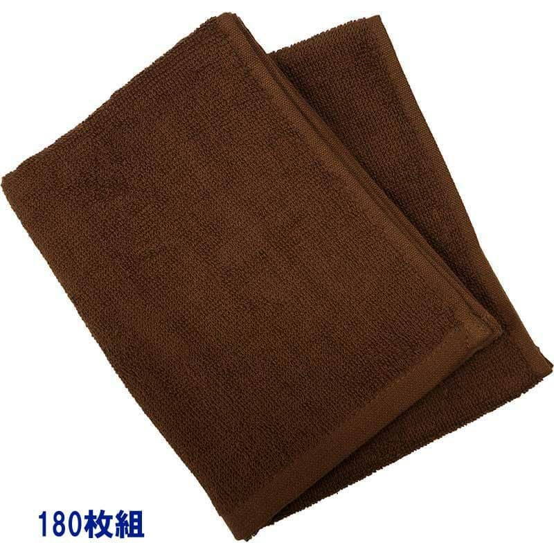 スレン染め業務用カラーフェイスタオル280匁（濃色：ダークブラウン