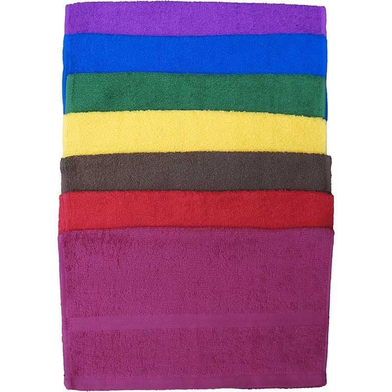 32色プレーンカラーソフトタオル（濃色）：サンプル1枚|業務用タオル