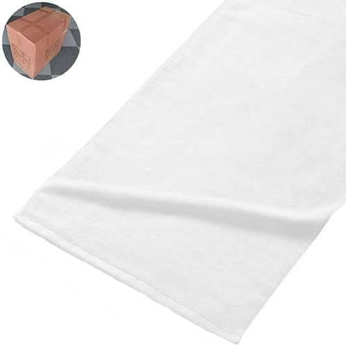 500匁ベトナム製シャーリングスポーツタオル（白）