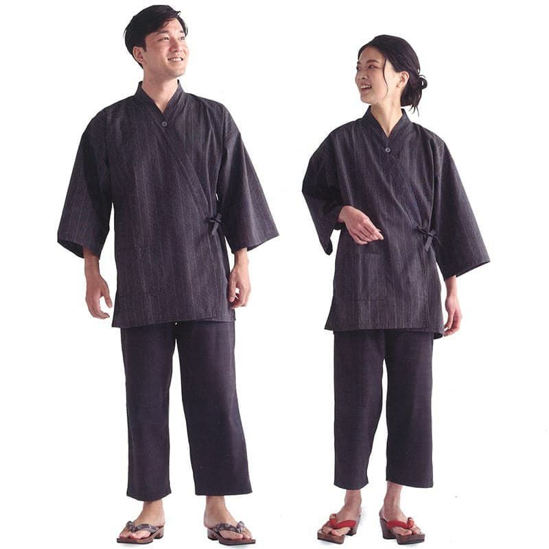 紬調 和の極み作務衣上下セット：20セット組