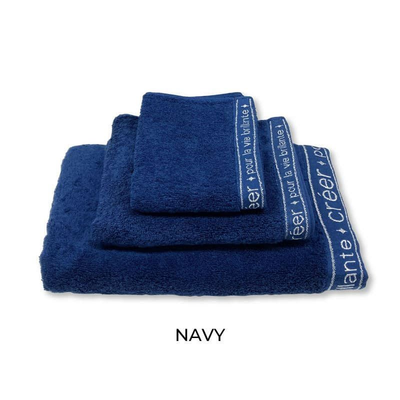 クレエタオル：ネイビーブルー