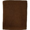 180匁 32番手双糸 スレン染め業務用フェイスタオル（ダークブラウン）
