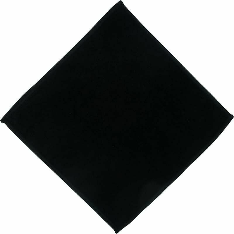 25cm抗菌防臭加工シャーリングタオルハンカチ（黒）：400枚組|業務用