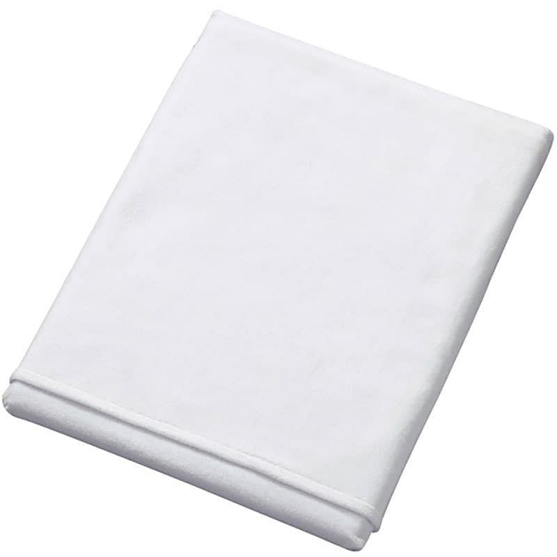 高密度シャーリング白バスタオル