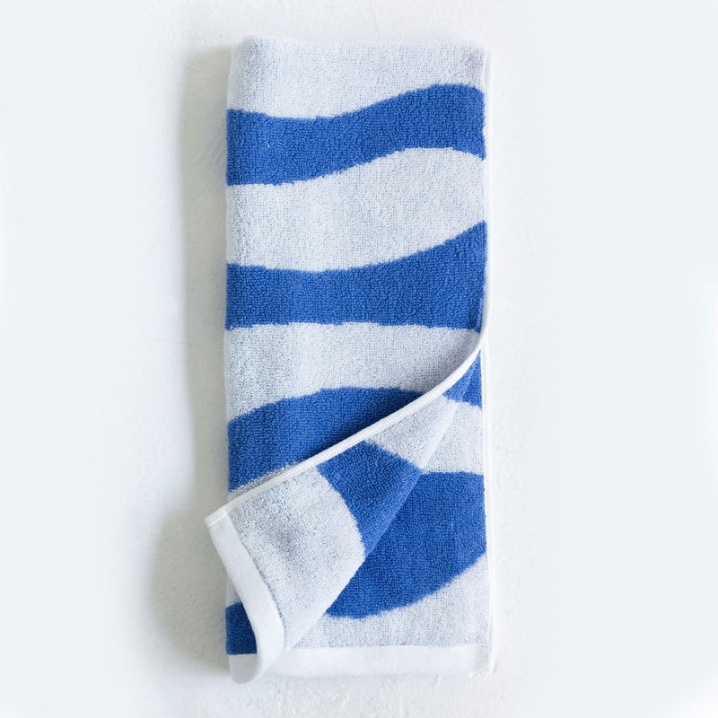 今治名工フェイスタオル：ブルー