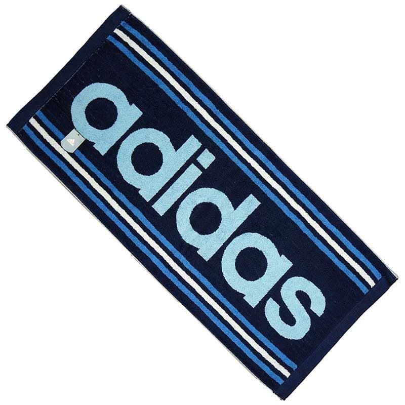 アディダスフェイスタオルAD-BG色：ブルー