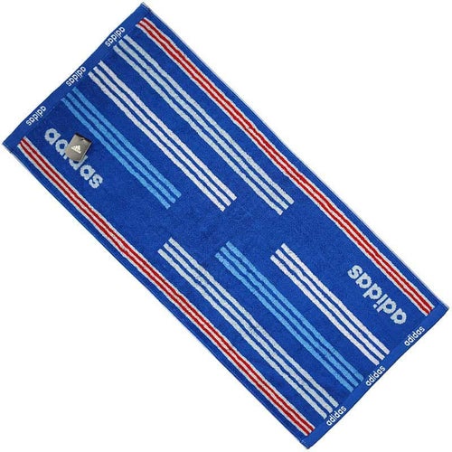 アディダスフェイスタオルAD-BWB色：ブルー