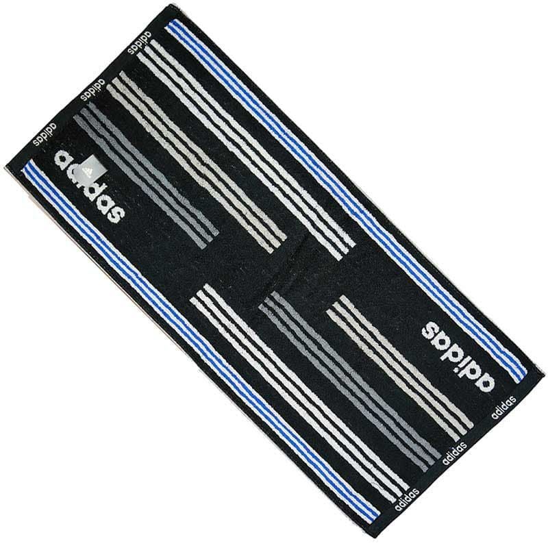 アディダスフェイスタオルAD-BWB色：ブラック