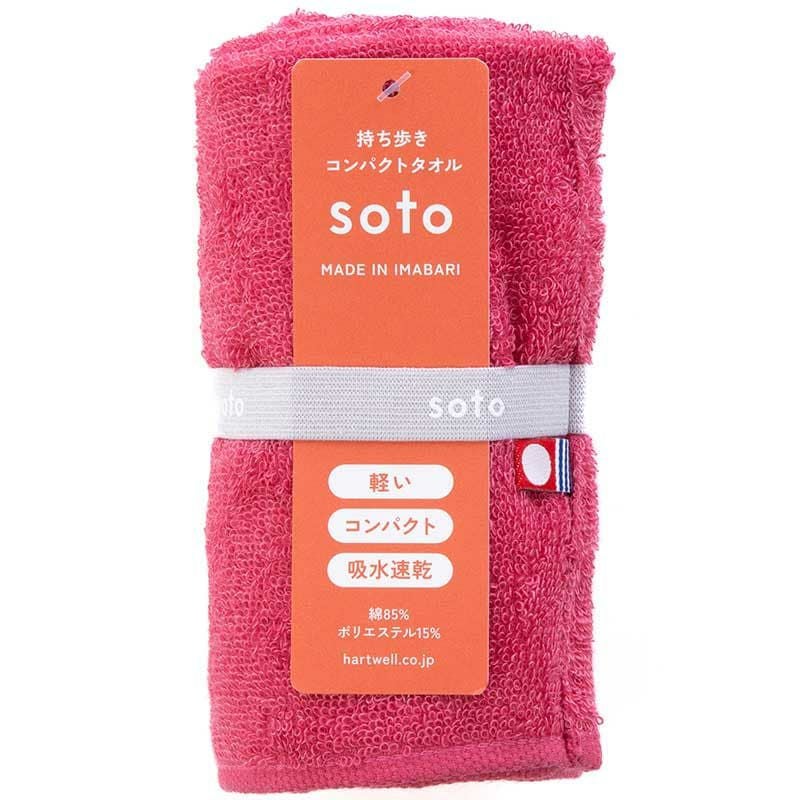 ソトフェイスタオル色：ピンク