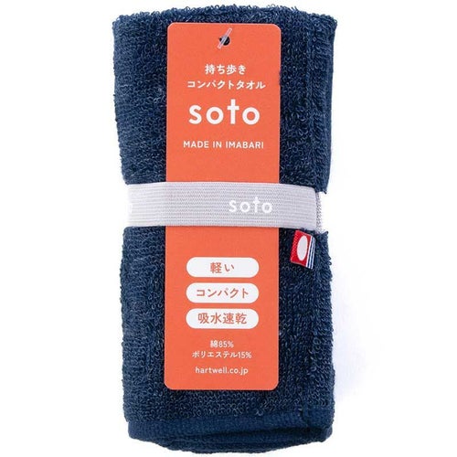 ソトフェイスタオル色：ネイビー