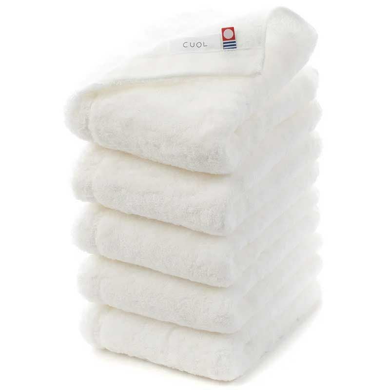 フェイスタオルCUOLの色：ホワイト