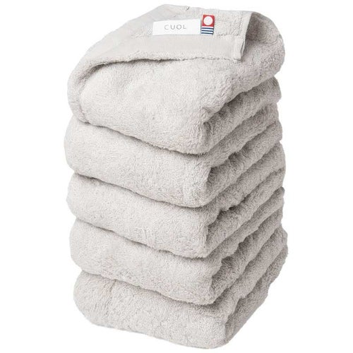 フェイスタオルCUOLの色：ライトグレー