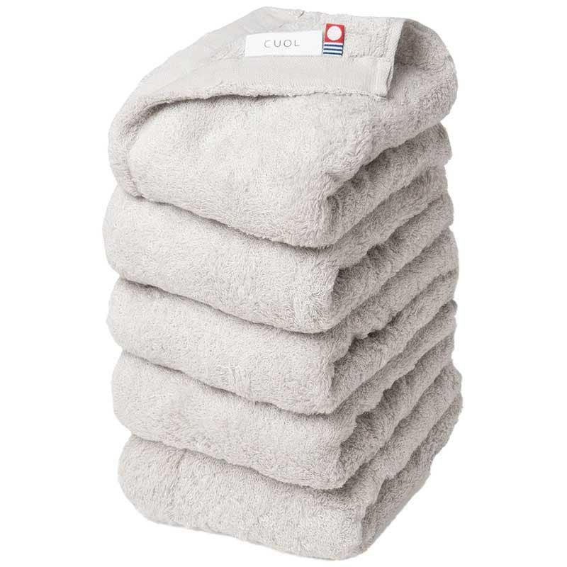 フェイスタオルCUOLの色：ライトグレー