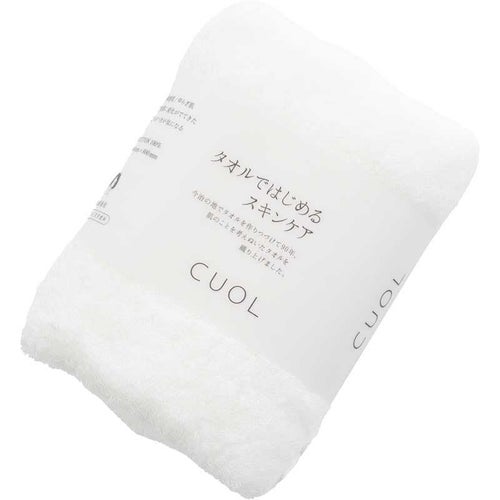 フェイスタオルCUOLの色：ホワイト