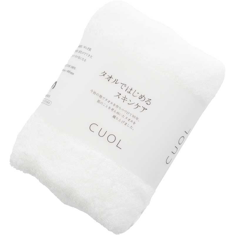 フェイスタオルCUOLの色：ホワイト