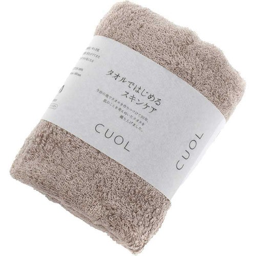 フェイスタオルCUOLの色：モカ