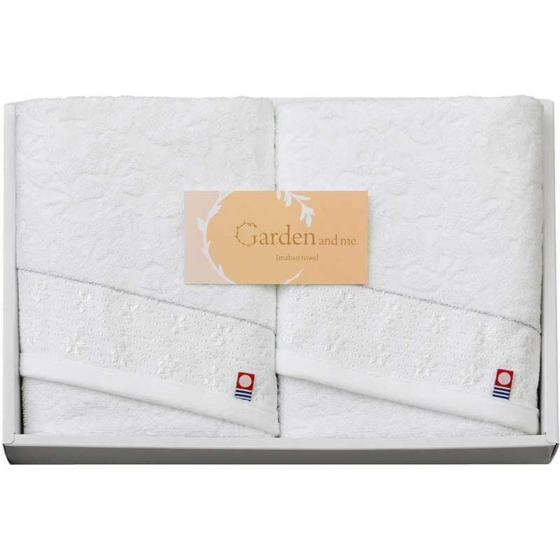 今治 garden and meフェイスタオル：2枚箱入